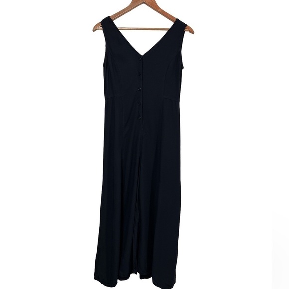 Aritzia Talula Ovington Black Rayon Wide Leg Cropped Jumpsuit - Picture 2 of 13